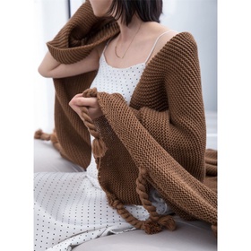 PUCHIKA Decke Braun 130x170cm